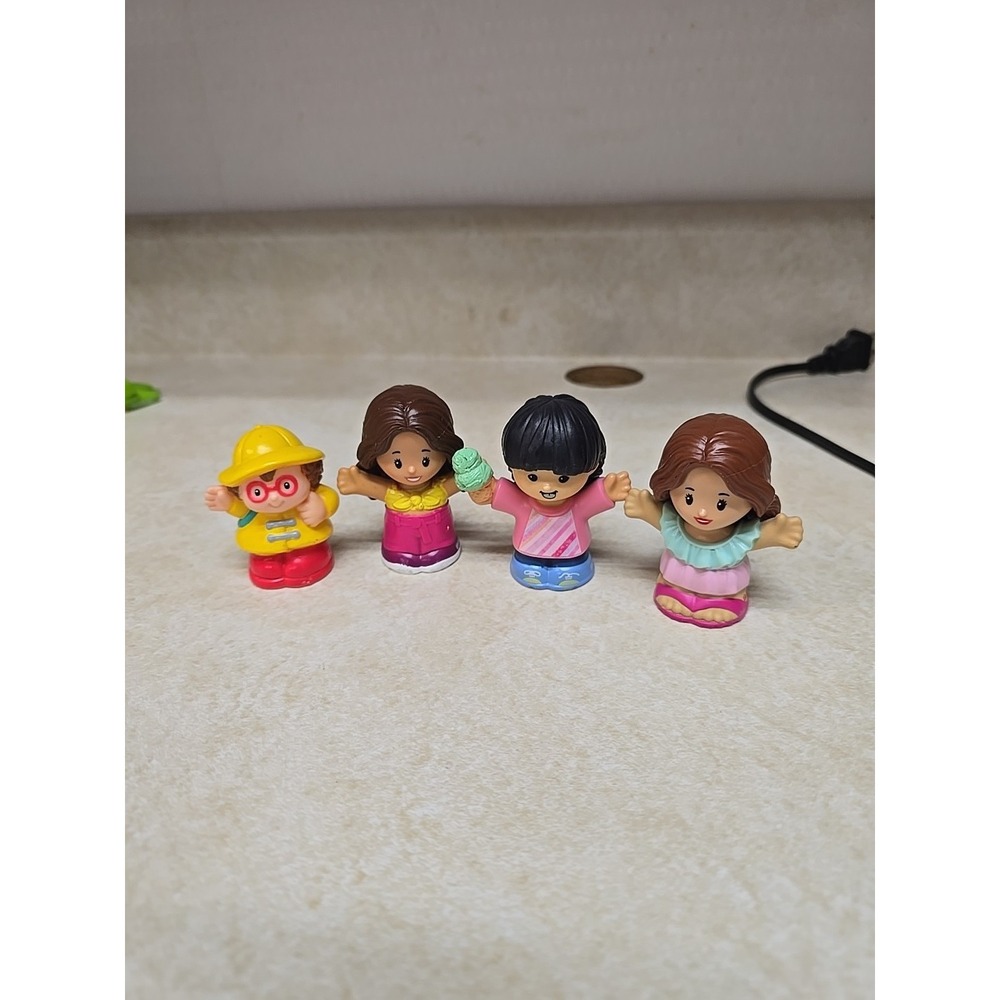 Fisher-Price Little People‎ Lot Maggie Raincoat Ice Cream Girl Figures Toddler